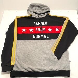 Adidas X RITA ORA men’s XL Banned From Normal Men's Grey & Black Hoodie